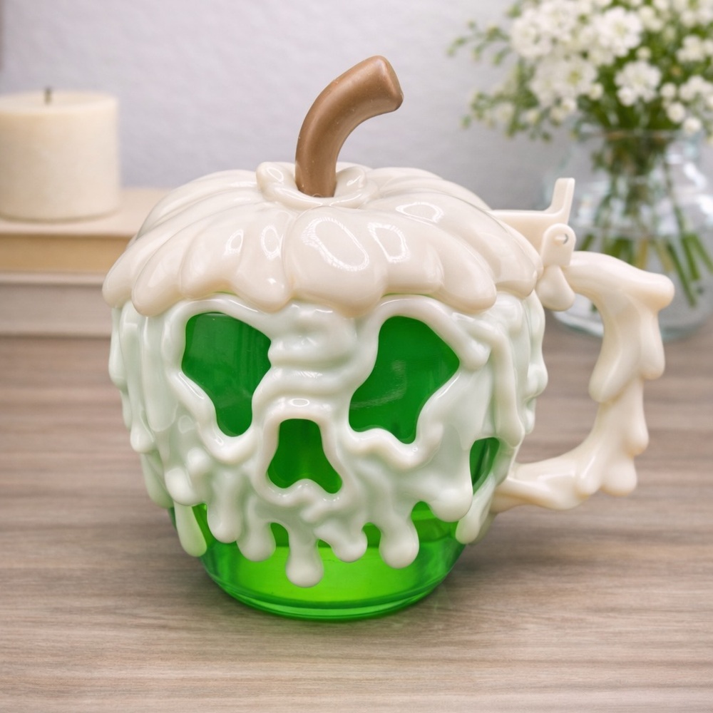 Disney Parks Green and Cream Mug
